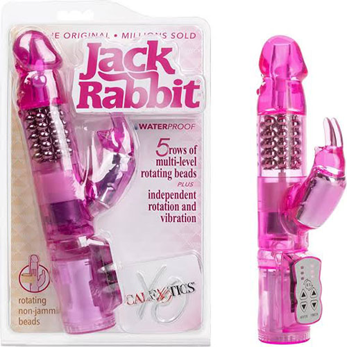 Jack Rabbit Vibrator with Clitoral Stimulation Purple